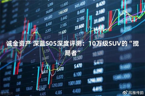 诚金资产 深蓝S05深度评测：10万级SUV的“搅局者”