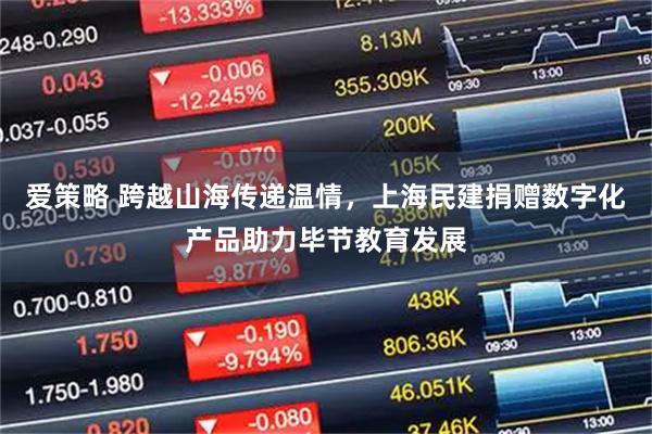 爱策略 跨越山海传递温情，上海民建捐赠数字化产品助力毕节教育发展