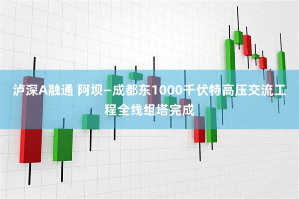 泸深A融通 阿坝—成都东1000千伏特高压交流工程全线组塔完成