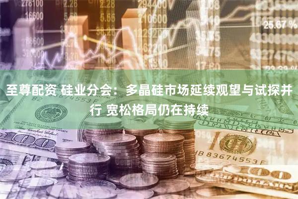 至尊配资 硅业分会：多晶硅市场延续观望与试探并行 宽松格局仍在持续